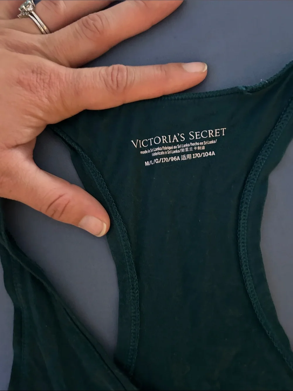 Victoria's Secret Teal Racerback Maxi Dress